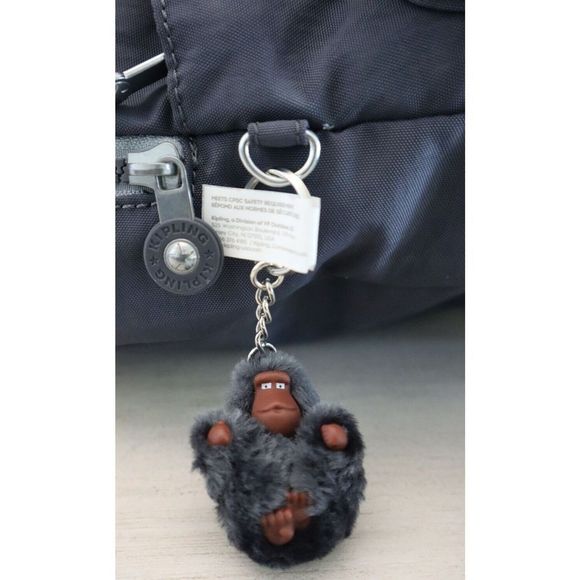 Kipling K19307 0LN Women's Sz Small Foggy Gray Lovebug Backpack $109 - Picture 4 of 13